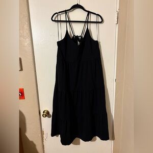 Old Navy Black Strappy Maxi Dress